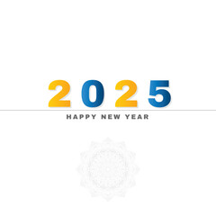 happy new year 2025, vector design, new year celebration