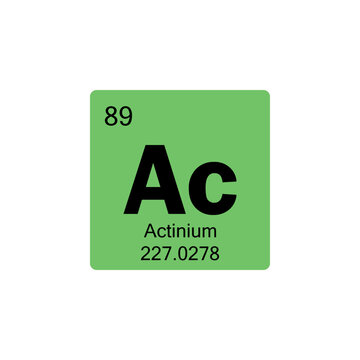 periodic table Actinium colored icon