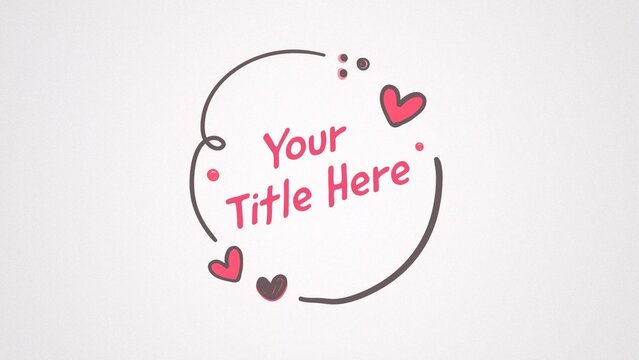 Simple Clean Valentine Title Template
