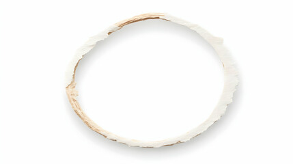 Oval Wooden Frame Illustration