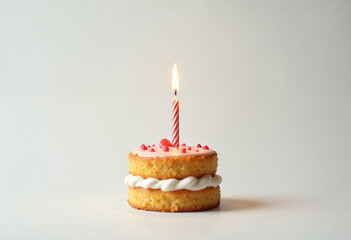 birthday cake with candles