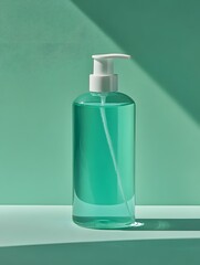 Clean Bottle Dispenses Liquid Soap Easily