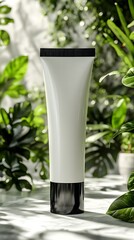 Tube Packaging Shows Organic Cream, Eco-Friendly