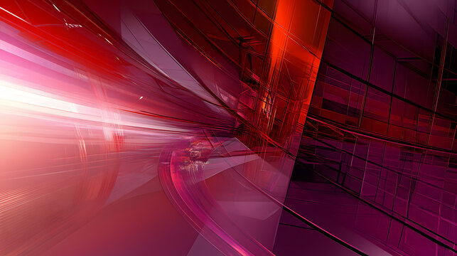 Complex abstract geometry with intricate patterns, vibrant colors, and strong contrasts that captivate and inspire 