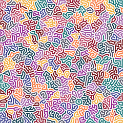 ABSTRACT COLORFUL LINES TURING PATTERN ROUGH DESIGN REACTION DIFFUSION BACKGROUND VECTOR GOOD FOR WALLPAPER, COVER,POSTER 