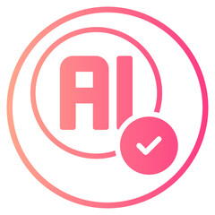 approved gradient icon