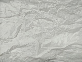 Fototapeta premium Abstrack crumpled white plastic bag texture and background 