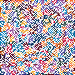 ABSTRACT COLORFUL LINES TURING PATTERN ROUGH DESIGN REACTION DIFFUSION BACKGROUND VECTOR GOOD FOR WALLPAPER, COVER,POSTER 
