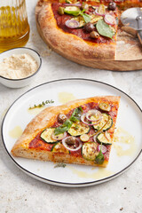 Vegan Courgette Pizza 