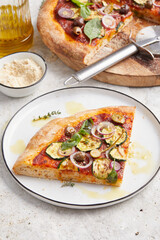 Vegan Courgette Pizza 