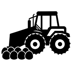 tractor isolated on white background