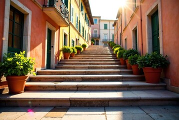 Obraz premium Rome Spanish Steps - Sunny Day, Artistic Photo