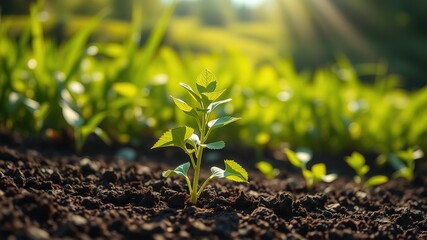 Green Plant Growing Soil Renewable Energy Eco-Friendly Nature