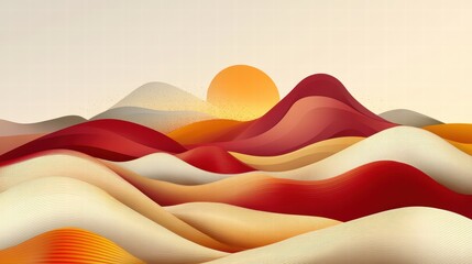 Elegant Smooth Ombre Background Transitioning from Deep Tones Chinese Landscape Digital Art Serene Environment Artistic Viewpoint