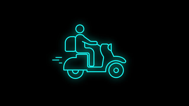 Delivery Man Icon Depicting Efficient and Reliable Delivery Services