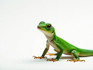 Fototapeta premium Green Anole Gazing Back - Raleigh, NC - Nature Photography