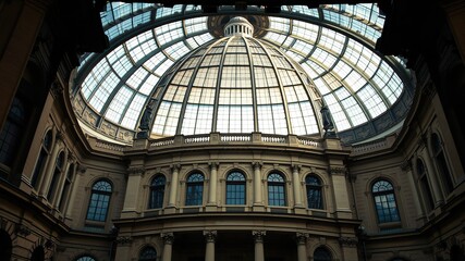 Obraz premium Nottingham City Hall Dome October 2018 - AI Photo - Architectural Photography