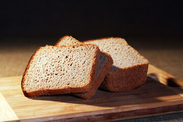 Rye Bread On Board