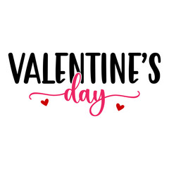Valentine’s Day typography text on plain white transparent isolated background for card, shirt, hoodie, sweatshirt, apparel, tag, mug, icon, poster or badge