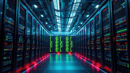 Fototapeta premium Secure Cyber Infrastructure with SSL Encryption - AI Generated Image