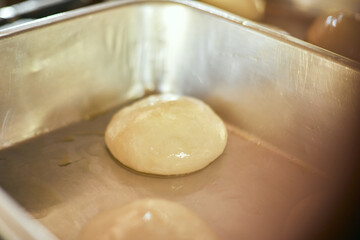 soft dough , Pizza Dough , selective focus.