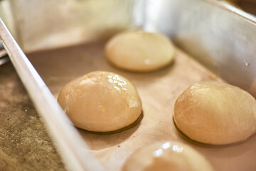 soft dough , Pizza Dough , selective focus.