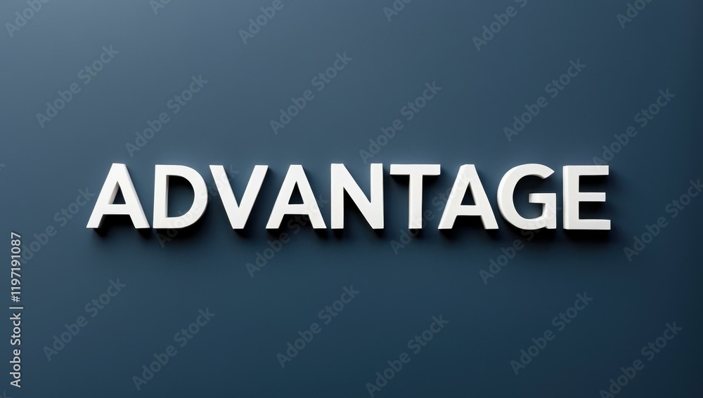 Poster advantage text title in center and script story account tale chronicle plot in slate white navy colo