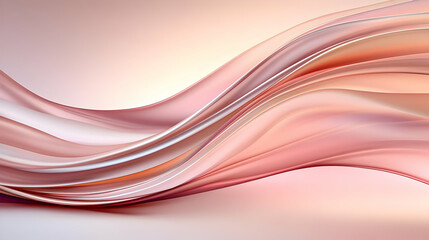 Naklejka premium Abstract 3D Pink Wave Background
