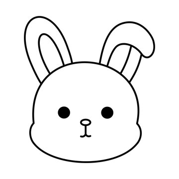 recommend clip art: bunny rabbit doodle outline 