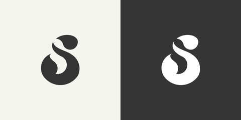 Naklejka premium Letter S logo icon design template elements 