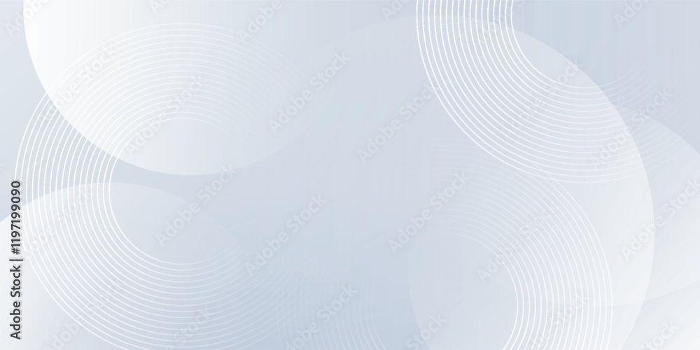 Wall mural abstract grey background with dynamic circle lines.