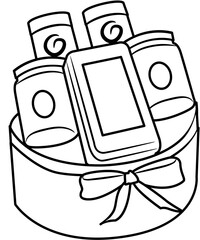 eid hampers coloring page
