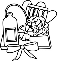 eid hampers coloring page