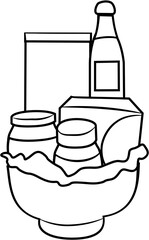 eid hampers coloring page