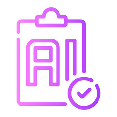 clipboard gradient icon