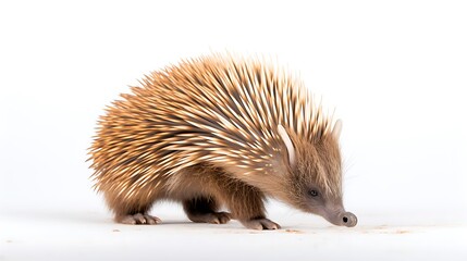 Obraz premium hedgehog on white background