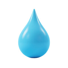 single light blue droplet on a matching background