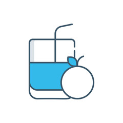Orange Juice vector icon