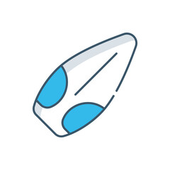 Surfboard vector icon