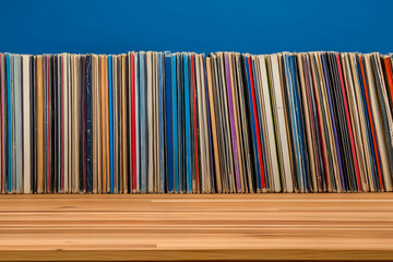 Vintage Vinyl Records Collection Image