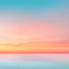 Fototapeta premium Pastel Sky and Sea Abstract Background