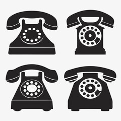 Vintage Telephone Vector Bundle.