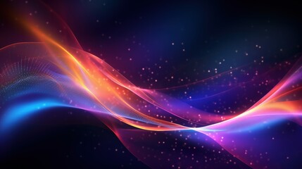 Abstract Modern Background with Colorful Waves and Lights for Artistic and Creative Projects