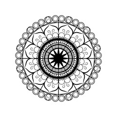 set of decorative mandala flowers. collection of ornamental mandala pattern .