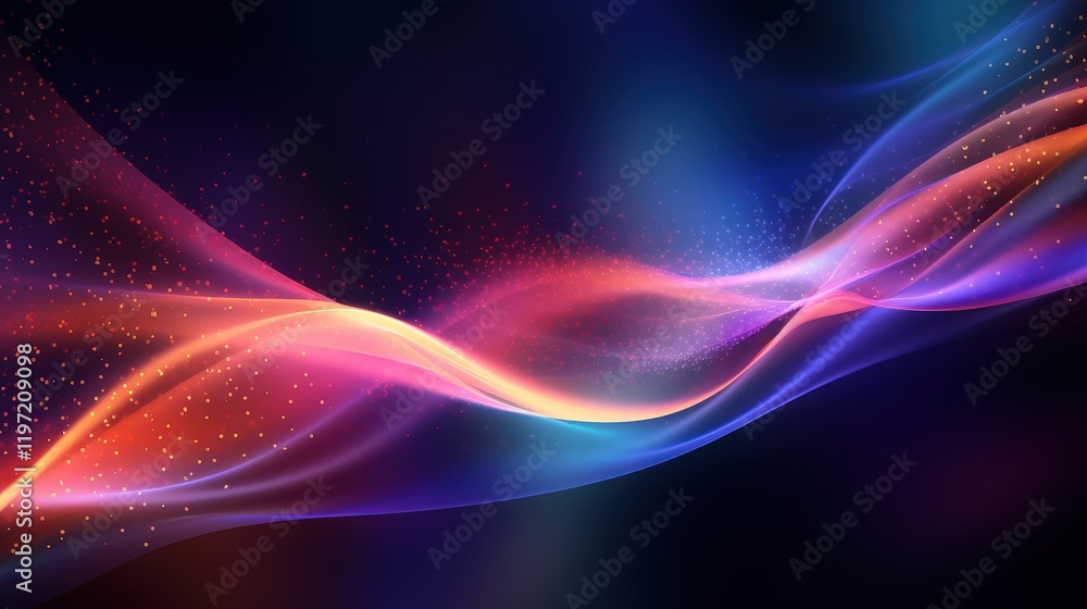 Poster abstract modern background with colorful waves and soft gradients for creative projects and digital 