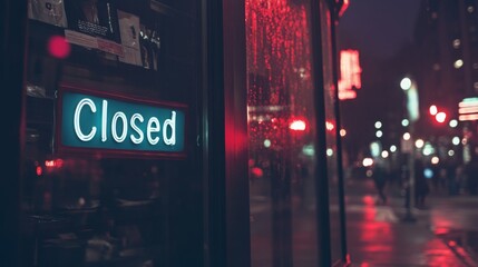Closed boutique storefront with elegant window display, symbolizing the end of a day and the anticipation of a new beginning.