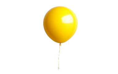Single Balloon on White isolated on transparent Background