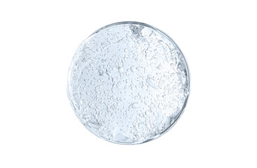 The texture of the cosmetic product. A skin serum or cleanser gel or moisturizer.