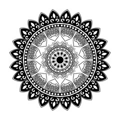 set of decorative mandala flowers. collection of ornamental mandala pattern .