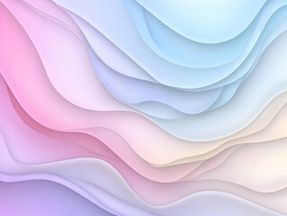 Abstract Pastel Wave Background Illustration